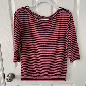 Ann Taylor Loft Women’s Boat Neck Stripe Top